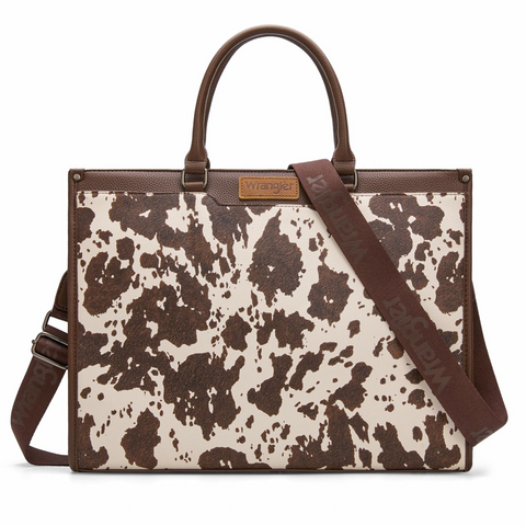 Wrangler Carry-All Large Laptop Tote Work Tote /Crossbody for Women Large Capacity Everyday Use Durable Commuter Purse Teacher, Doctor, Nurse