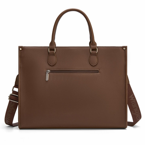 Wrangler Carry-All Large Laptop Tote Work Tote /Crossbody for Women Large Capacity Everyday Use Durable Commuter Purse Teacher, Doctor, Nurse