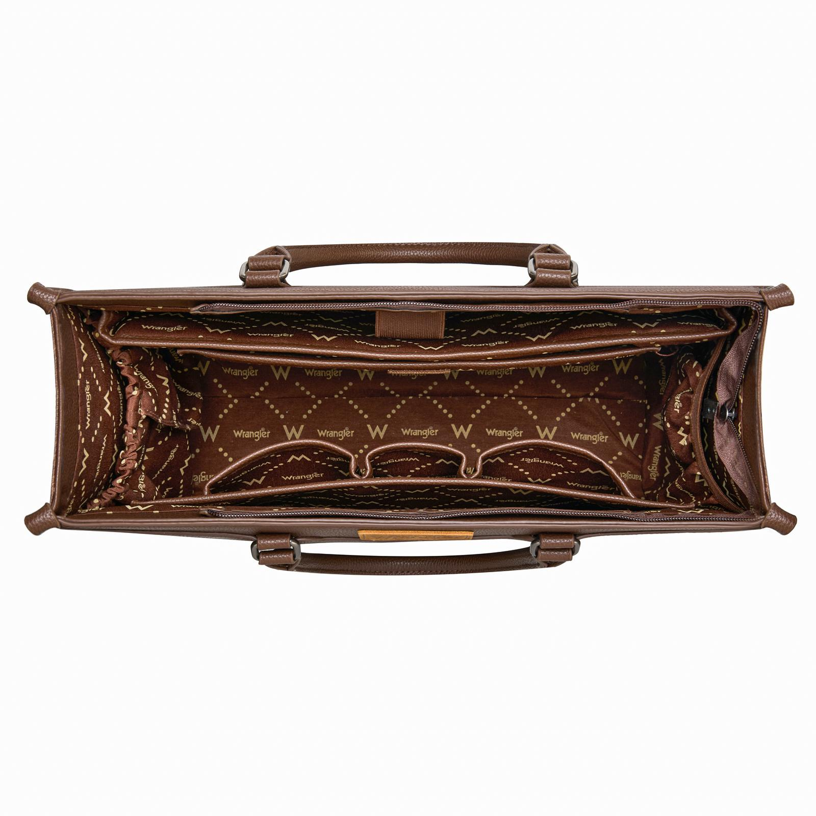 Wrangler Carry-All Large Laptop Tote Work Tote /Crossbody for Women Large Capacity Everyday Use Durable Commuter Purse Teacher, Doctor, Nurse