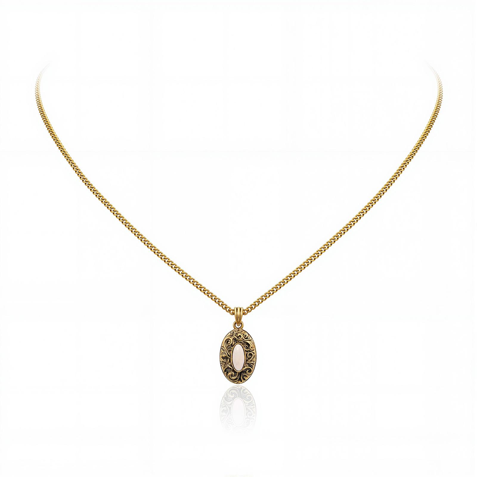 Wrangler Western Pendant Necklace for Women 14K Gold Statement Carvings Turquoise Cowgirl Vintage Jewelry