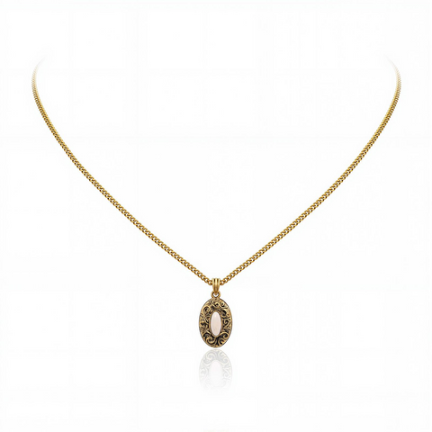 Wrangler Western Pendant Necklace for Women 14K Gold Statement Carvings Turquoise Cowgirl Vintage Jewelry