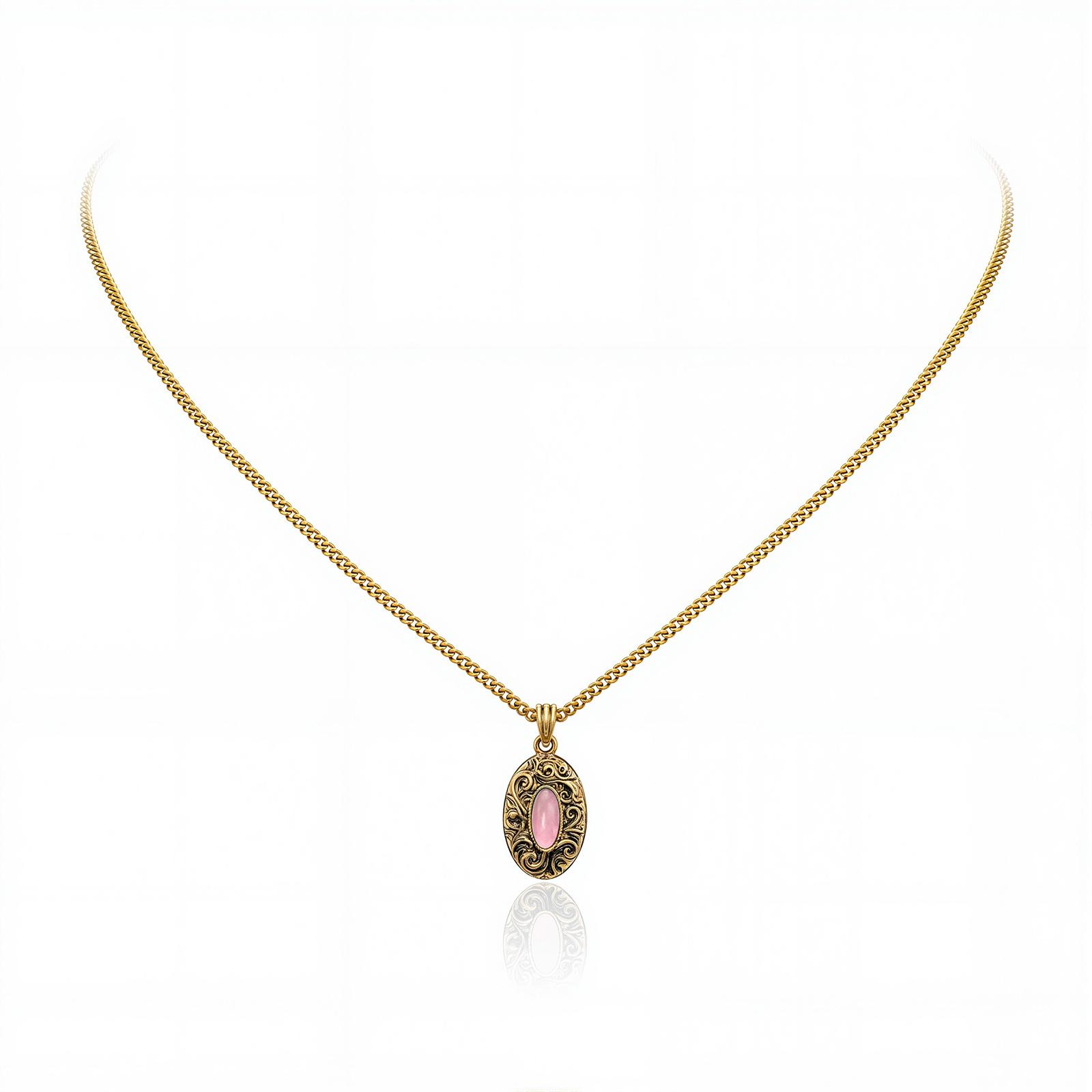 Wrangler Western Pendant Necklace for Women 14K Gold Statement Carvings Turquoise Cowgirl Vintage Jewelry