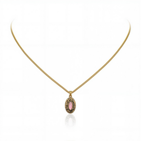 Wrangler Western Pendant Necklace for Women 14K Gold Statement Carvings Turquoise Cowgirl Vintage Jewelry