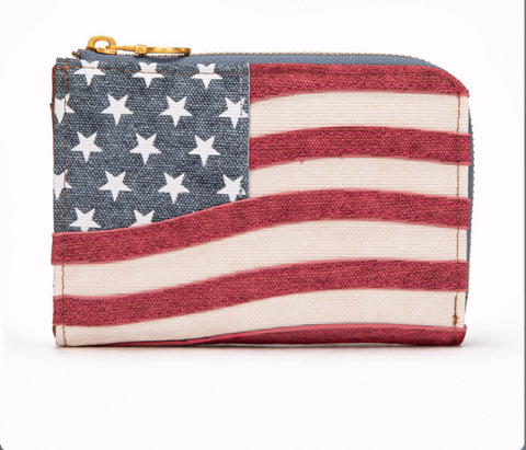MONTANA WEST VINTAGE AMERICAN FLAG WALLET