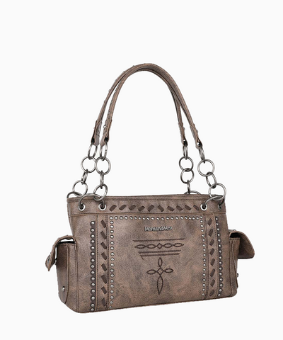 Montana West Whipstitch Studs Concealed Carry Satchel - Montana West World