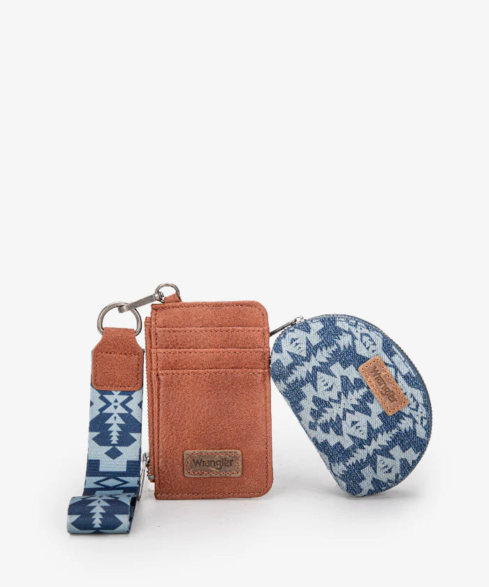 Wrangler Aztec Print Card Holder Jean