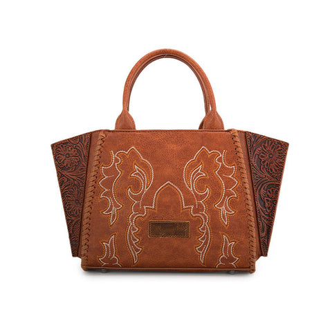 Wrangler Embroidered Boot Scroll Tote Bag Set