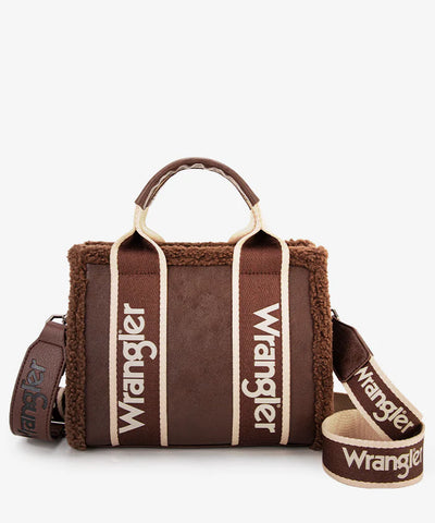 Wrangler Sherpa Trim Crossbody Bag