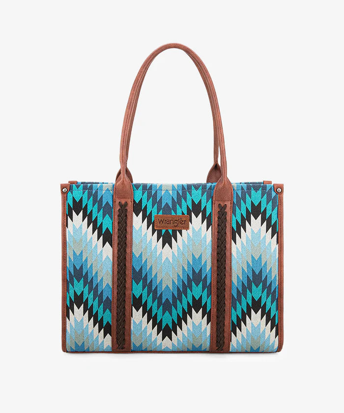 Wrangler Southwestern Pattern Concealed Carry Wide Tote Jean