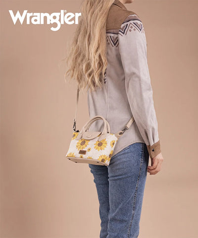 Wrangler Sunflower Print Mini Crossbody Bag