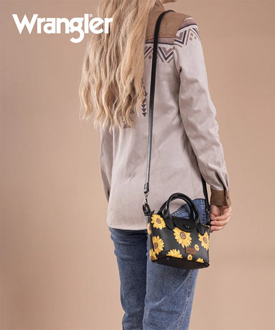 Wrangler Sunflower Print Mini Crossbody Bag