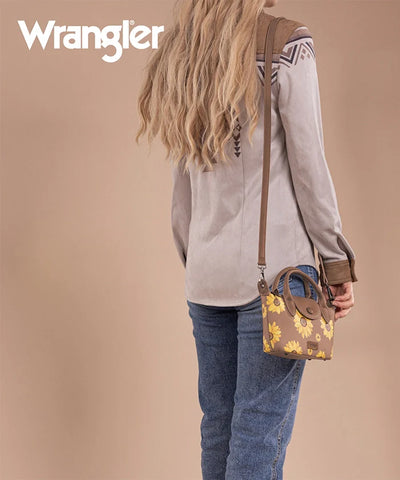 Wrangler Sunflower Print Mini Crossbody Bag