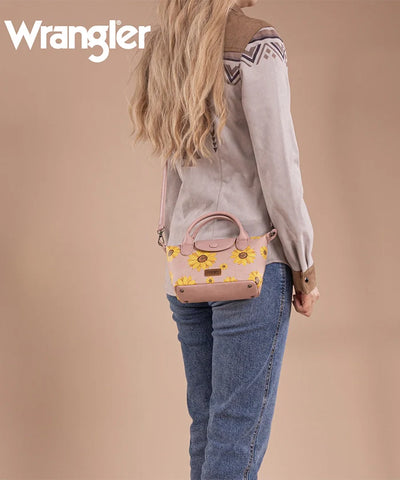 Wrangler Sunflower Print Mini Crossbody Bag