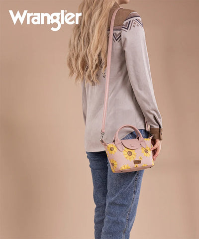 Wrangler Sunflower Print Mini Crossbody Bag