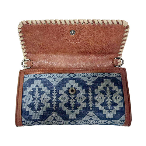 Wrangler Southwestern Print  Wallet/Wristlet/Crossbody Bag