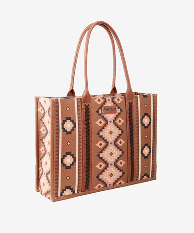 Wrangler Aztec Print Canvas Tote Bag - Montana West World