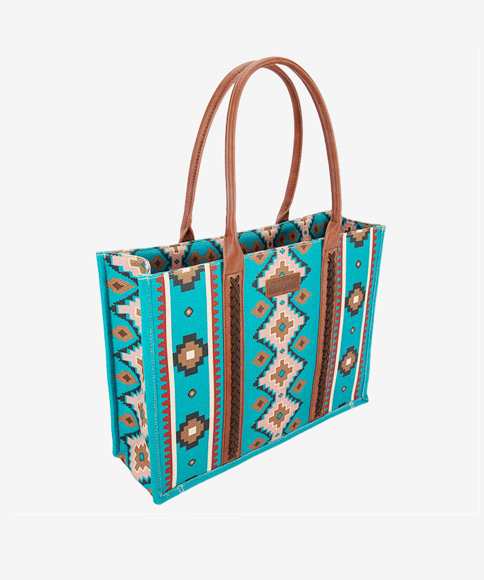 Wrangler Aztec Print Canvas Tote Bag - Montana West World