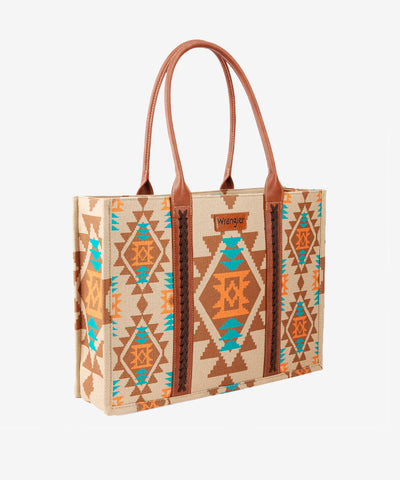 Wrangler Aztec Print Canvas Tote Bag - Montana West World