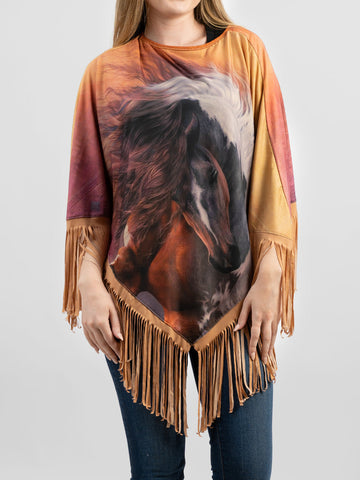 Montana West Horse Collection Poncho - Montana West World