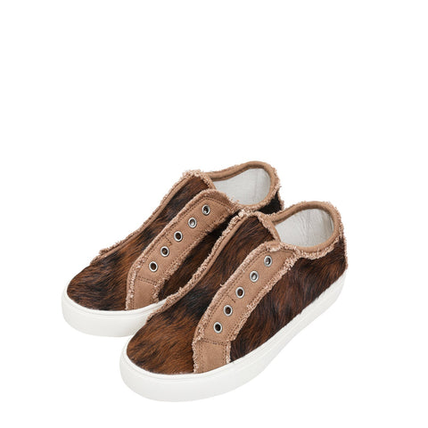 Montana West Hair-On Cowhide Canvas Shoes - Montana West World