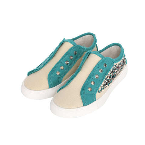 Montana West Embroidered Studs Canvas Shoes - Montana West World