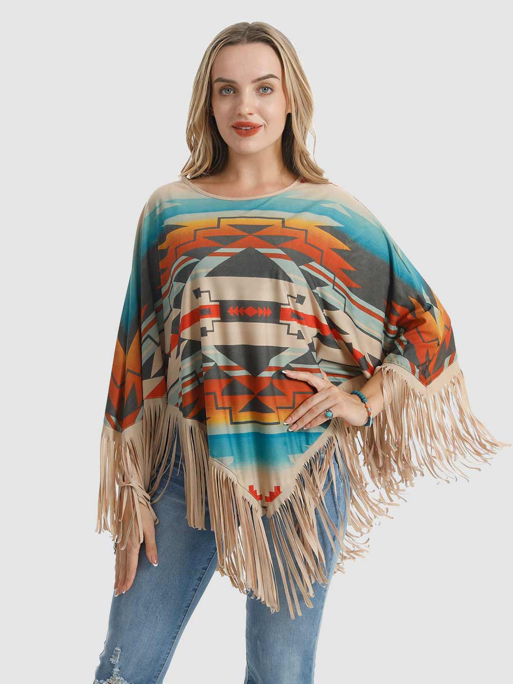 Montana West Aztec Collection Poncho - Montana West World